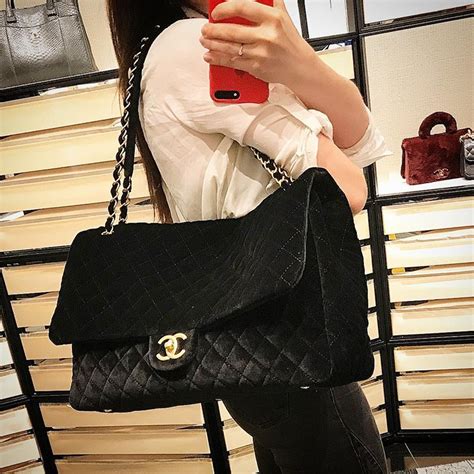 chanel xxl suede flap bag